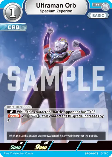 Ultraman Orb  Spacium Zeperion BP04-072