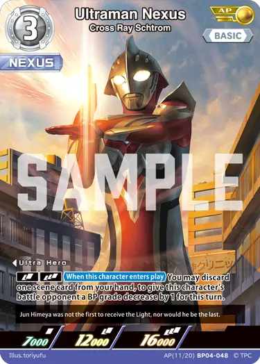Ultraman Nexus  Cross Ray Schtrom AP(11/20)BP04-048