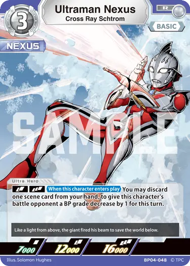 Ultraman Nexus Cross Ray Schtrom  BP04-048