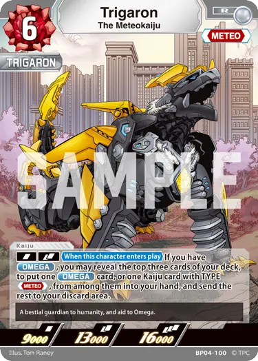 The Meteokaiju Trigaron BP04-100